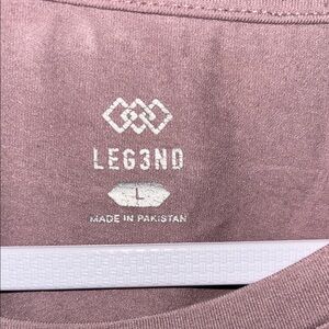 LEG3ND Women's Casual Short Sleeve Top - Mauve